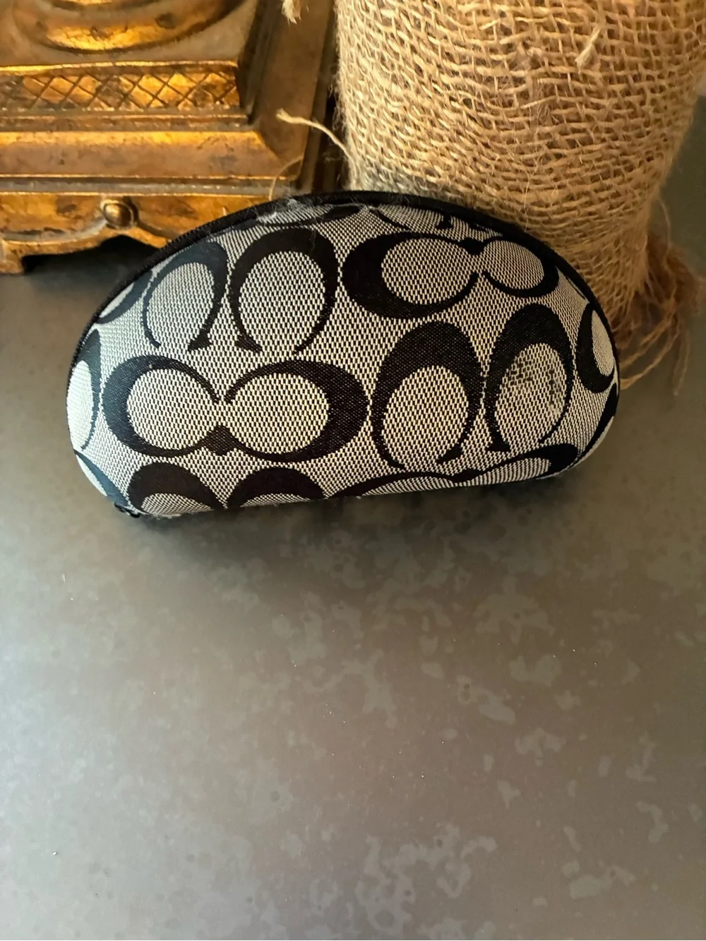 Coach black gray